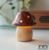 Joeโs Woodworks mini mushroom wooden night light with soft glow and touch control