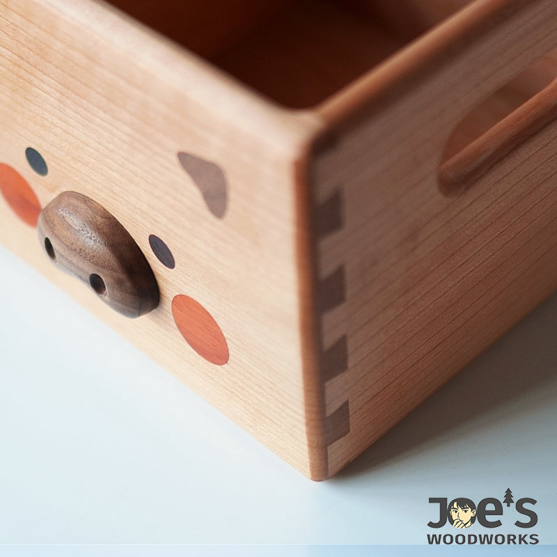Angled corner close-up highlighting the craftsmanship and finish