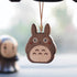 Pipimu Forest Spirits Kumo wooden car charm in black walnut – main front view