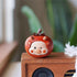pipimu fruit family cow persimmon wooden decor ornament
