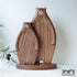 Pipimu Komi Bear wooden tray set front view with Papa and Baby bear designs