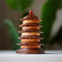 Pipimu original design wooden pagoda coaster tower