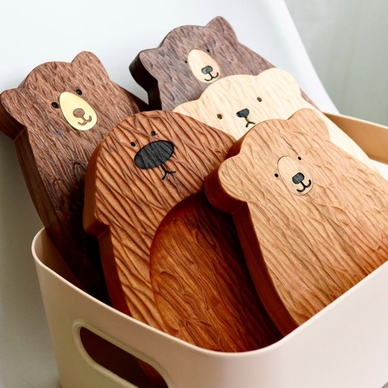 Bear Hug Wooden Tray | Bear Serving Plate