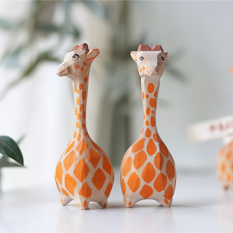 Pipimu Woodland Deer Luma beechwood figurine front view